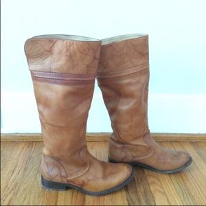 Sz 9 FRYE Melissa trapunto boots